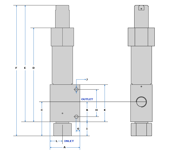KC Certified Proportional Gas Relief Valve - 1,000psi ~ 18,000psi